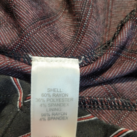 J. Jill Black Chevron Striped Everyday Ponte Dress - Picture 8 of 8